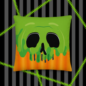 Radioactive Poison Pumpkin Décor Pillow