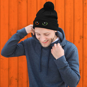 HalloPop Eyes Pom Pom Beanie