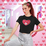 LuvKat Heart Organic Crop Tee