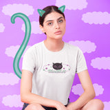 MagiKat Cloud Organic Crop Tee