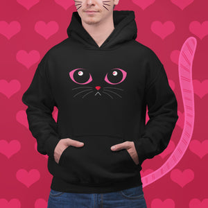 Midnight LuvKat Eyes Cotton Hoodie