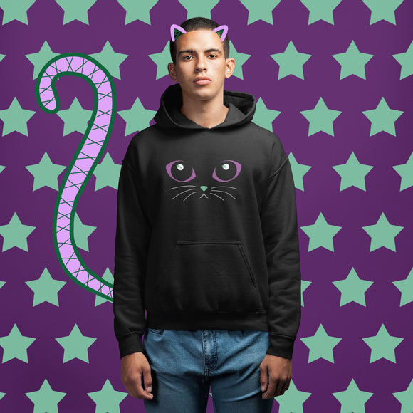 Midnight MagiKat Eyes Cotton Hoodie