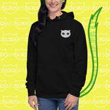 Snow LuniKat Embroidered Hoodie