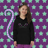 Kids Midnight MagiKat Eyes Fleece Hoodie