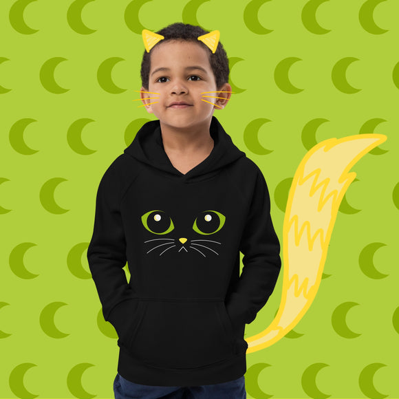 Kids Midnight LuniKat Eyes Fleece Hoodie