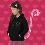 Kids Midnight LuvKat Eyes Fleece Hoodie