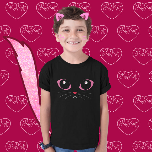 Kids to Youth Midnight LuvKat Eyes Tee