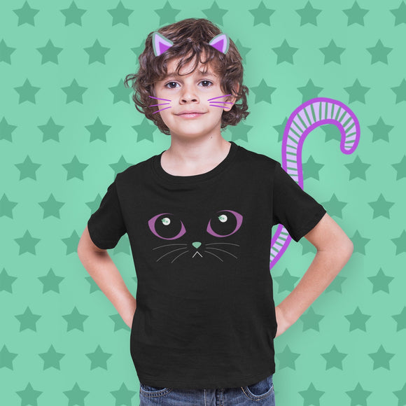 Kids to Youth Midnight MagiKat Eyes Tee