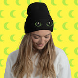 LuniKat Eyes Cuffed Beanie