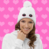 LuvKat Eyes Pom Pom Beanie