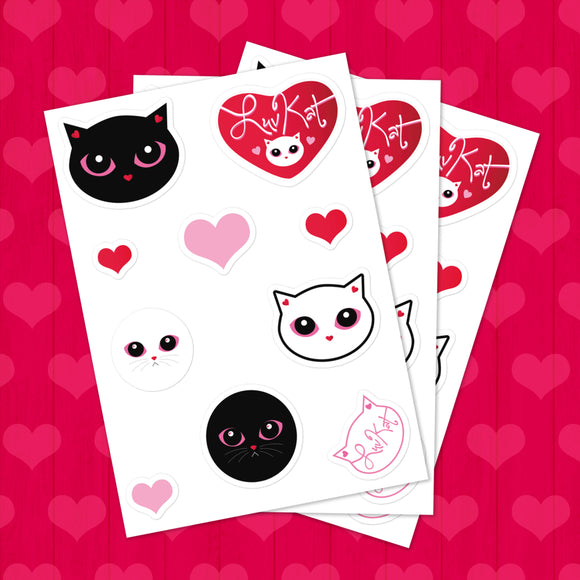 LuvKat Sticker Sheet Collection