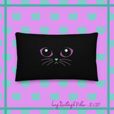 Midnight MagiKat Eyes Décor Pillow