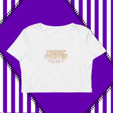 Retro Poison Pumpkin Logo Organic Crop Tee