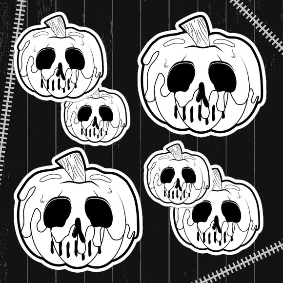 Poison Pumpkin Outline Sticker