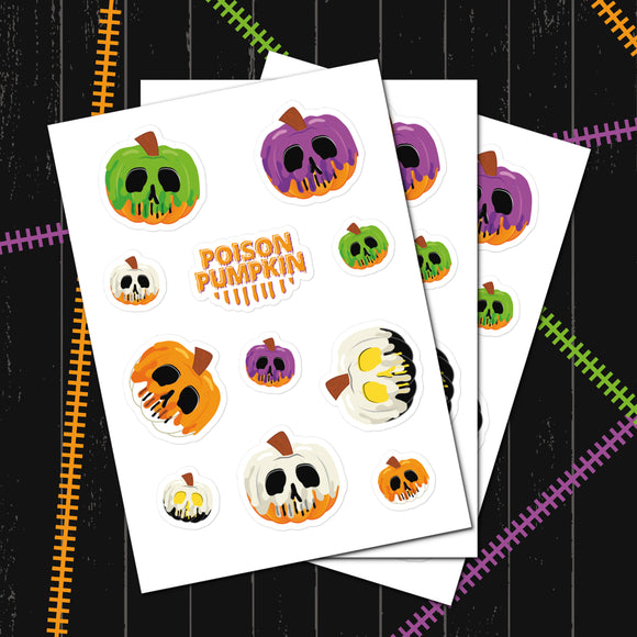 Poison Pumpkin Mixed Sticker Collection