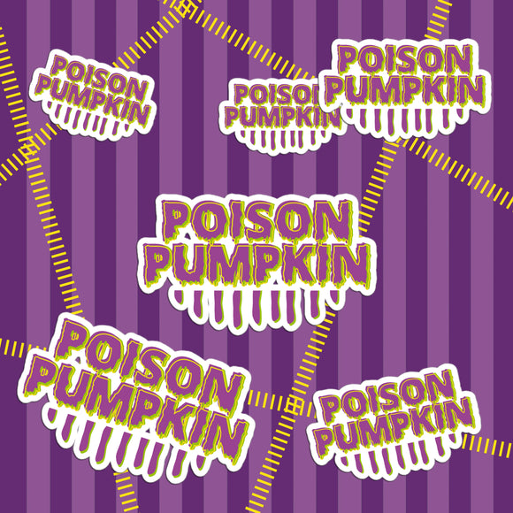 Venom Poison Pumpkin Logo Sticker