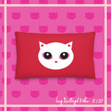 Snow LuvKat Décor Rose Pillow