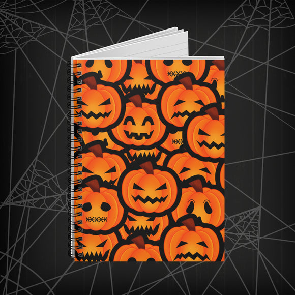 Classic Jack-O-Lantern Spiral Notebook