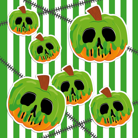 Radioactive Poison Pumpkin Sticker