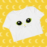 LuniKat Eyes Organic Crop Tee