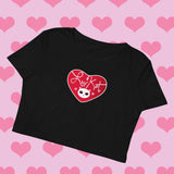 LuvKat Heart Organic Crop Tee