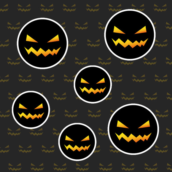 Midnight Jack-O-Lantern Round Sticker