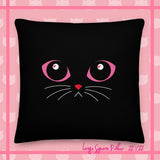 Midnight LuvKat Eyes Décor Pillow