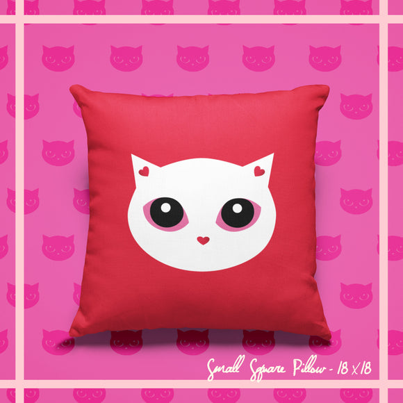 Snow LuvKat Décor Rose Pillow