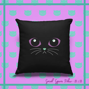 Midnight MagiKat Eyes Décor Pillow