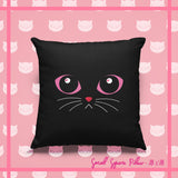 Midnight LuvKat Eyes Décor Pillow