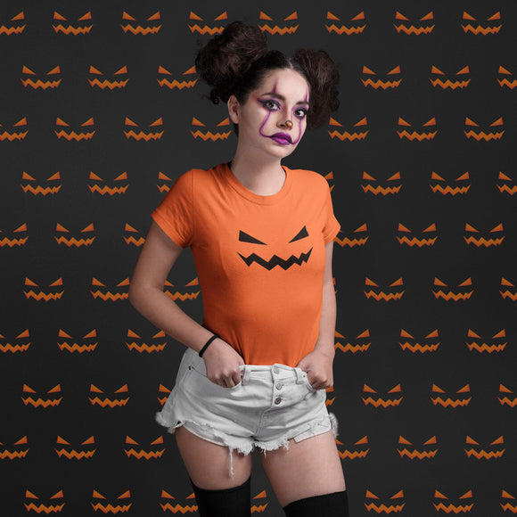 Jack-O-Lantern Fall Colors Unisex Tee