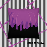 Venom Poison Pumpkin Décor Pillow (on black)