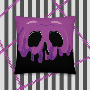 Venom Poison Pumpkin Décor Pillow (on black)